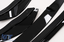 Spoiler labbro paraurti anteriore Estensione per VW Golf 8R 2020- Nero lucido-image-6092329