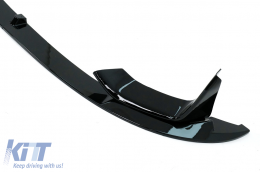 Spoiler labbro paraurti anteriore per BMW F80 M3 F82 M4 F83 M4 14-19 CS Look Nero-image-6083014