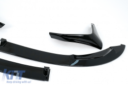 Spoiler labbro paraurti anteriore per BMW F80 M3 F82 M4 F83 M4 14-19 CS Look Nero-image-6083015