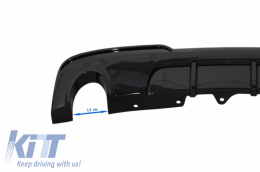 Spoiler Lip per BMW 5 F10 F11 15-17 M-Perform Coperture Specchi Diffusore Nero-image-6056520