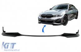 Spoiler Lip pour BMW 3 G20 Berline G21 Touring 18+ M Sport Negro brillante-image-6084767