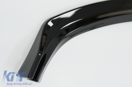 Spoiler paraurti anteriore Aggiungi su per AUDI A4 B9 8W 2016-2018 Nero lucido-image-6070885