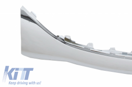 Spoiler paraurti anteriore cromato per Mercedes Classe S W222 2013-2017 S65 S63-image-6034611