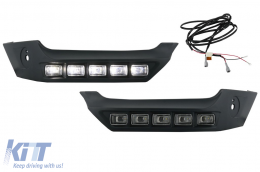 Spoiler paraurti anteriore LED DRL Estensione per MERCEDES Classe G W463 1989+-image-5998516