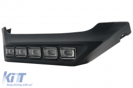 Spoiler paraurti anteriore LED DRL Estensione per MERCEDES Classe G W463 1989+-image-5998520