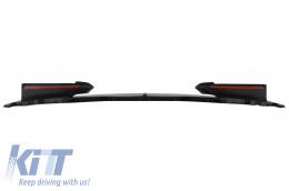 Spoiler paraurti anteriore per BMW 3 F30 Berlina F31 Touring 2011+ M Look Nero lucido-image-6025529