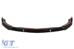 Spoiler paraurti anteriore per Mercedes CLA45 C117 X117 13-16 nero lucido-image-6038073