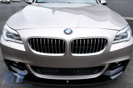 Spoiler Pare-chocs Lèvre pour BMW 5er F10 F11 Berline Touring 11-17 M Design Noir-image-6069859