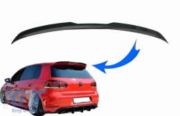 Spoiler tetto Add On Ala per VW Golf 6 GTI R MK6 Hatchback 2008-2012 Nero lucido-image-6063052