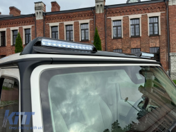 Spoiler Tetto LED per Mercedes Classe G Facelift W463 W464 2018-2022 Carbonio Luci Diurna-image-6107955