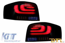 Spoiler tetto per AUDI A3 8P Hatchback 03-08 Luci Fanale LED Dynamic RS 3 Doors--image-6046474