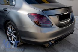 Spoiler Tronco Bagagliaio per Mercedes Classe C W205 2014-2020 Aerodinamica Non verniciato-image-6047982