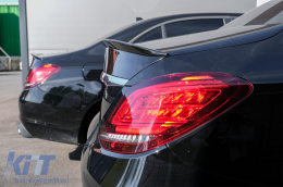 Spoiler Tronco Bagagliaio per Mercedes Classe C W205 2014-2020 Nero Lucido-image-6073560