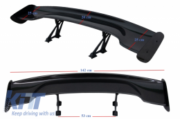 Spoiler tronco universale regolabile Wing GT Design Real Carbon-image-6042884