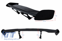 Spoiler tronco universale regolabile Wing GT Design Real Carbon-image-6042885