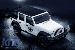 Стикер Star Универсален подходящ за Jeep Wrangler JK Truck или други Коли Черен-image-6023868