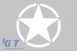 Sticker Star Universal suitable for Jeep Wrangler JK Truck or Other Cars White-image-6023857