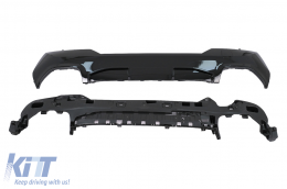 Stoßfänger Diffusor Endrohre für BMW 4er G22 G23 M Sport 2020+ M440i Design Schwarz-image-6094261