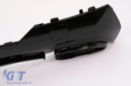 Stoßfänger Diffusor Endrohre für BMW 4er G22 G23 M Sport 2020+ M440i Design Schwarz-image-6094263