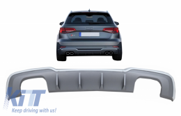 Stoßfänger Diffusor für Audi A3 8V Facelift 16-19 S-Line Fließheck Sportback S3-image-6058100