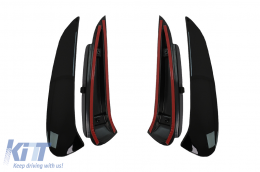 Stoßfänger Seitenflossen Flaps für Mercedes C W206 Sport Line 21+ Glossy Schwarz-image-6091350