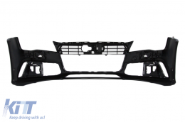 Stoßstange Diffusor Auspuffspitzen für AUDI A7 4G Pre-Facelift 10-14 RS7 Look-image-6094534