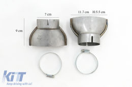 Stoßstange Diffusor Doppelauslass Endrohre für Audi Q7 SUV 4M 15-19 Standard-image-6095212