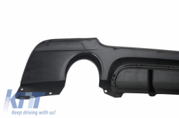 Stoßstange Diffusor für BMW 3 E92 Coupe E93 Cabrio 06-14 M Design Doppelter Einzelausgang-image-6027601