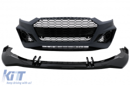 Stoßstange für Audi A5 F5 MOPF 2020+ Kühlergrill Unterlippe Racing Look PDC SRA-image-6098886