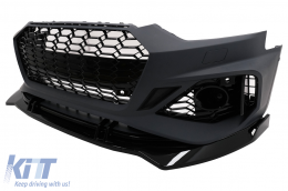 Stoßstange für Audi A5 F5 MOPF 2020+ Kühlergrill Unterlippe Racing Look PDC SRA-image-6098891