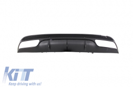 Stoßstange für Mercedes C W205 S205 14-20 Diffusor Auspuffblenden Sport C63 Look-image-6026854