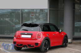 Stoßstange für MINI ONE III F56 3D 2014+ JCW Design Pipe Twin Exhaust Tip Auspuff-image-6102618