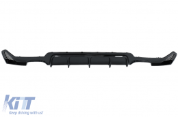 Stoßstange Luftdiffusor für BMW 4er F32 F33 F36 13-19 Double Outlet Shiny schwarz-image-6085521