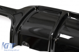 Stoßstange Luftdiffusor für BMW 4er F32 F33 F36 13-19 Double Outlet Shiny schwarz-image-6085526