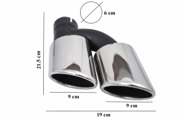 Stoßstangen Diffusor Endrohre für Audi A5 8T Sportback S-Line vor MOPF 2007–2011-image-6033946