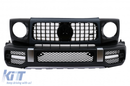 Stoßstangen für Mercedes G-Klasse W463 MOPF 18+ G63 Look Kühlergrill Radkästen-image-6105011