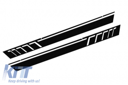 Streifen Seite Aufkleber Schwarz Lichter drehen LED für Mercedes G W463 89-15-image-6061796