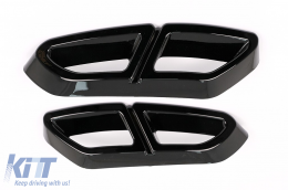 Suggerimenti per la marmitta Cornici decorative per VW Passat B8 3G GTE / Alltrack 15-19 Nero-image-6100582