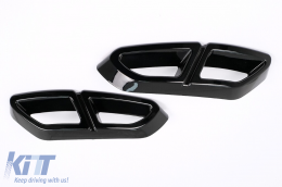 Suggerimenti per la marmitta Cornici decorative per VW Passat B8 3G GTE / Alltrack 15-19 Nero-image-6100585