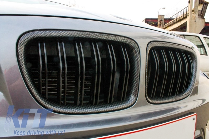 Suitable For Bmw X1 E84 2009 2014 Central Grilles Kidney Grilles Carbon Fiber Design Carpartstuning Com