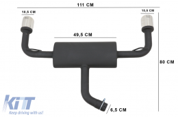 Système D'échappement Complet pour VW Golf 7 VII 2013+ GTI Look Hayon 3/5 Porte-image-6004701