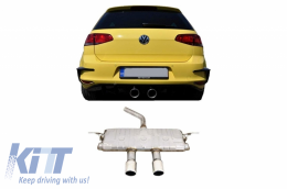 Systeme d'echappement Complet VW Golf 7 VII Mk7 (2013-2019) R400 R-Design Quad--image-6041125