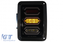 Taillights Full LED suitable for JEEP Wrangler JK Rubicon (2007-2017) Smoke-image-6022613