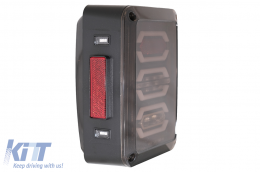 Taillights Full LED suitable for JEEP Wrangler JK Rubicon (2007-2017) Smoke-image-6022623