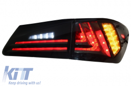 Taillights Full LED suitable for LEXUS IS XE20 (2006-2012) Light Bar Facelift New XE30 Smoke-image-6025892