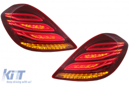 Taillights Full LED suitable for Mercedes S-Class W222 (2013-2017) Facelift Design-image-6074802