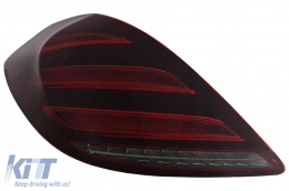 Taillights Full LED suitable for Mercedes S-Class W222 (2014-2017) Dynamic Turning Lights Facelift Design-image-6110429