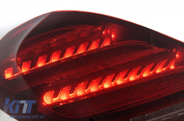 Taillights Full LED suitable for Mercedes S-Class W222 (2014-2017) Dynamic Turning Lights Facelift Design-image-6110433