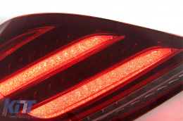 Taillights Full LED suitable for Mercedes S-Class W222 (2014-2017) Dynamic Turning Lights Facelift Design-image-6110436