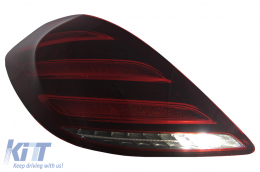 Taillights Full LED suitable for Mercedes S-Class W222 (2014-2017) Dynamic Turning Lights Facelift Design-image-6110442